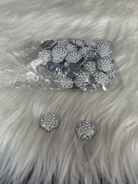 اكسسوار سداسي محجر فضي