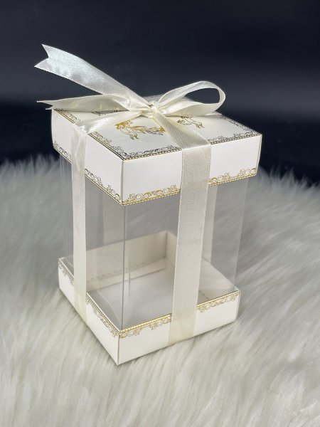 علبة bvc قاعدتين كرتون مقاس (8*8*12)