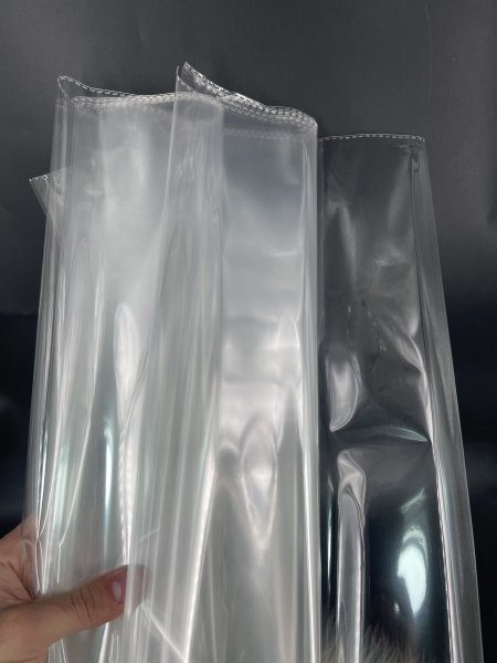 كيس نايلون شفاف بدون لاصق وزن ثقيل مقاس 100*70