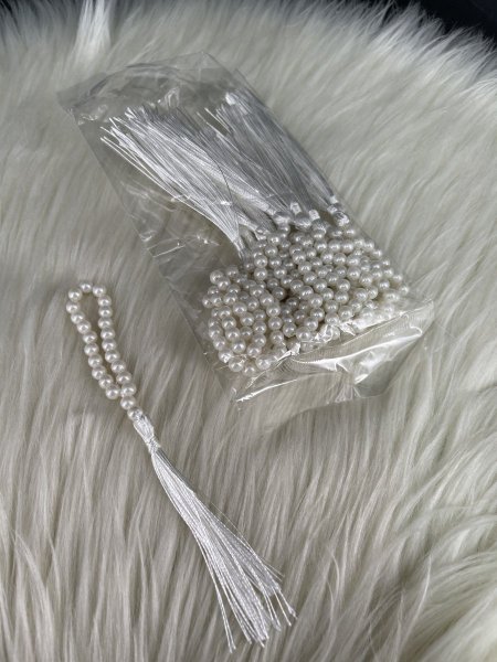 سبحة لولو ٢٣ حبة لولو طول ١٥ سم شامل الشرشوبة