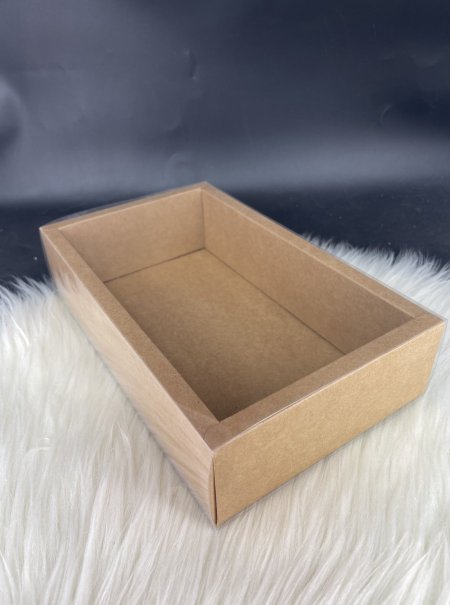 صندوق كرتون بني لتغليف الهدايا مقاس 26*15.5*6