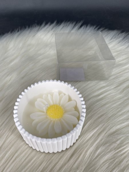 شمعة سكرية مع شمعة وردة دوار الشمس (معطرة)