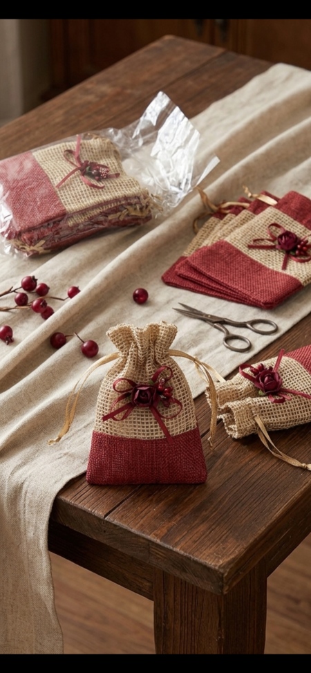 كيس خيش مزين