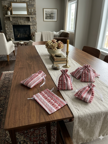 كيس قماش معرق تراث