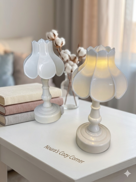 تيبل لامب مقاس ١٢ سم ابيض مميز