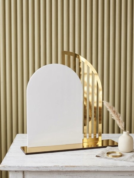 ستاند اكريلك للصواني وتلابيس الذهب مقاس 34 cm