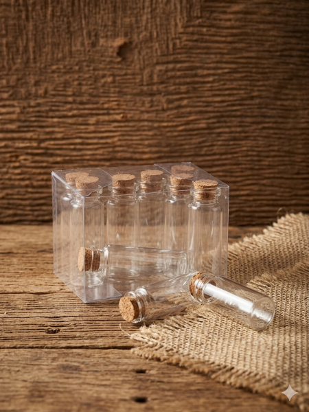 علب زجاج حناء 6سم