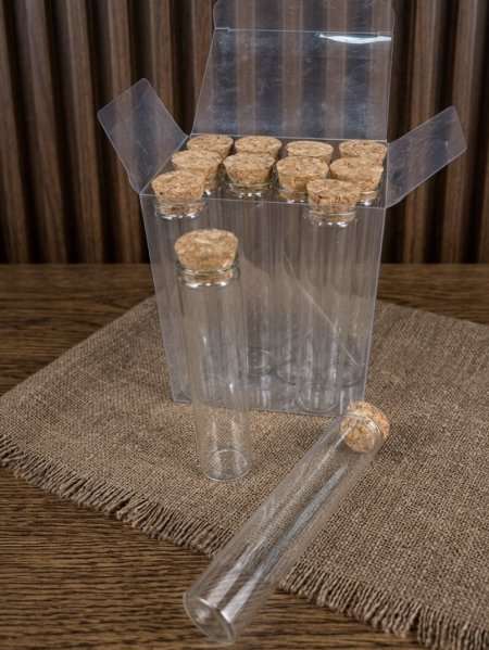 انبوب زجاج كرستال مقاس (12*2)