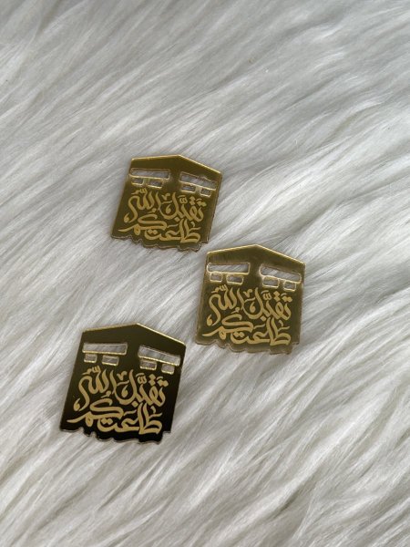 قطع اكريلك لتزيين الشوكولاتة شكل كعبة