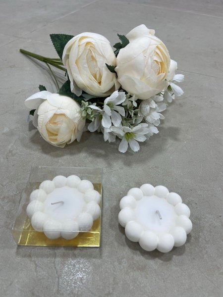 شمع جبص شكل صحن ببلز معطر