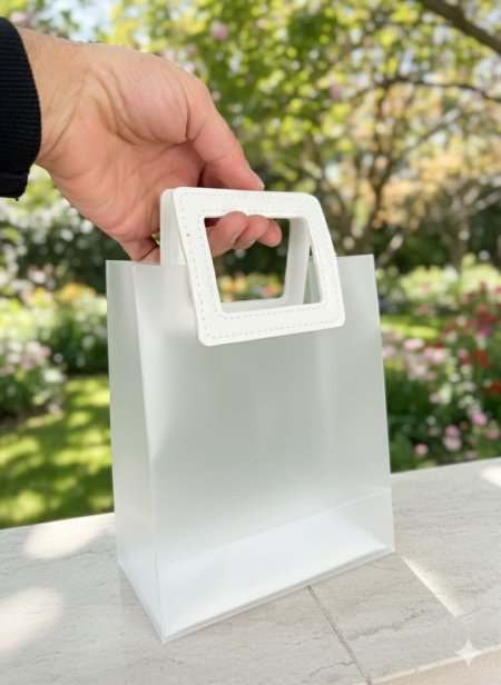 كيس مغشى ايد جلد مربعة